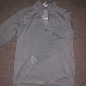 Gray half zip